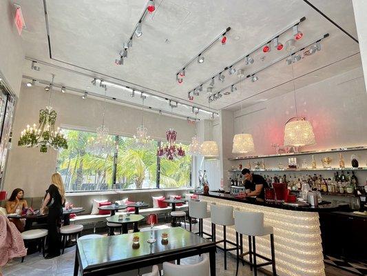 Baccarat store and cafe, beautiful!