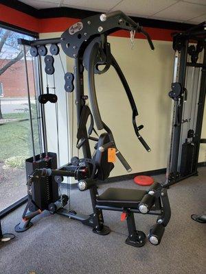 Some of the gym equipment successfully moved to new office space by Transparent.