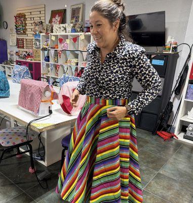 Circle skirts- from our Sew & Steady Level 1 series!