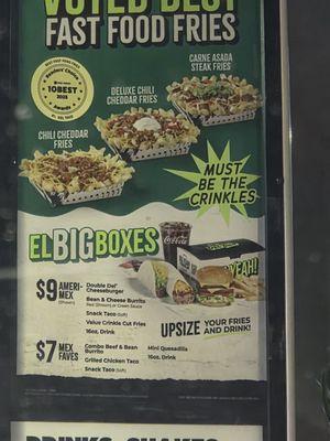 Menu box