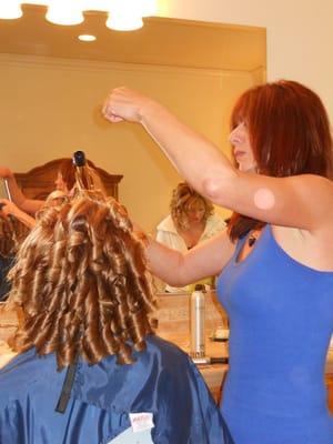 Danja came to my house to help prepare for my wedding in April 2010