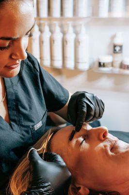 Ultimate brow- includes wax, tint, and lamination