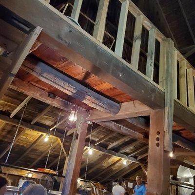 Inside the barn and yes it is air-conditioned in the summer and heated in the cold months.