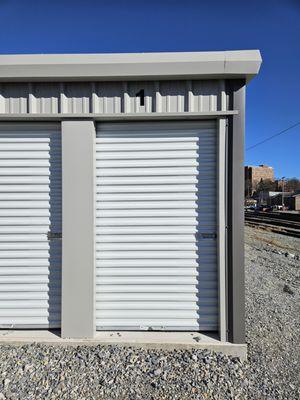 The outside of a smaller storage unit.