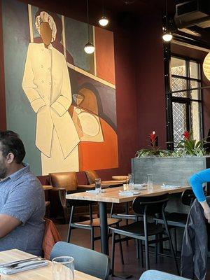 painting of the owner's mother Arleana