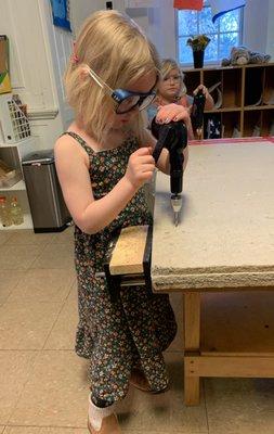 They even play with power tools!