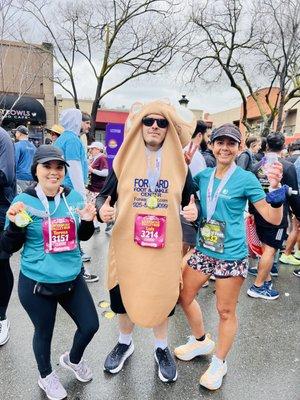Dr. Ramos and her staff celebrating finishing the Livermore Valley Half Marathon and 5K 2024. For her staff this was their first race!