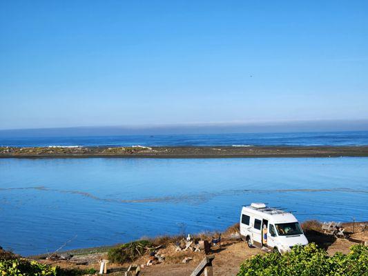 This is the view of our RV taken from the clubhouse