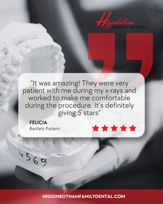 Five star Bartlett patient review.