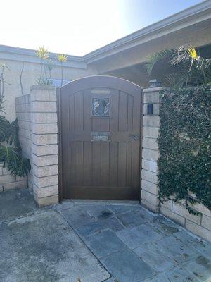 Custom gate w/ pineapple speakeasy