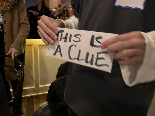 Early into the evening one of my kids had a 'starring role' for a minute...