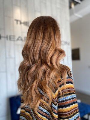 Copper balayage