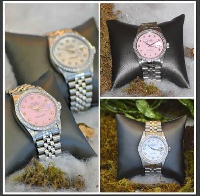 Pre-Owned Rolex's are available. Plaza Jewelers are authorized dealers of Longines, Raymond Weil, and Tissot.