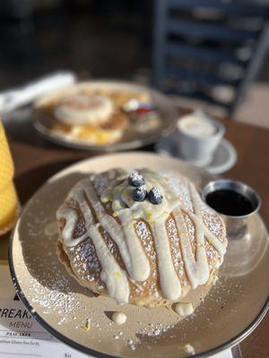 In-house bluberry lemon ricotta pancakes