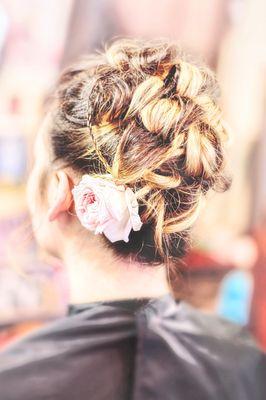 Romantic updo