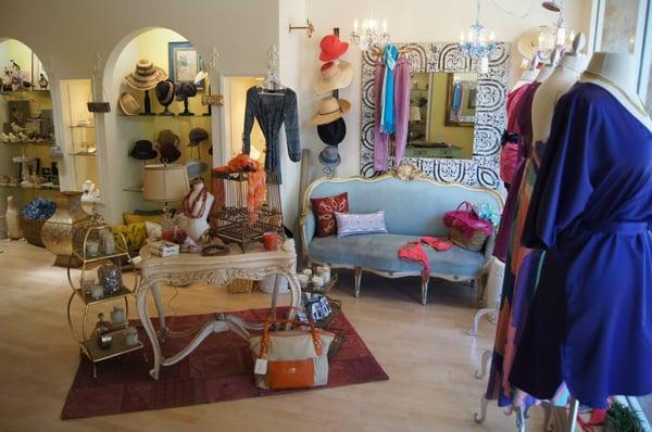 Walking in here is like every girls dream boutique. It's cozy, has a flare of a French boutique & tons of fun merchandise.