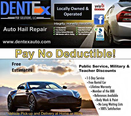 Pay no deductible!