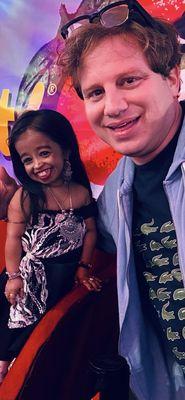 Me and Jyoti Amge - the world's shortest woman - amazing!!!