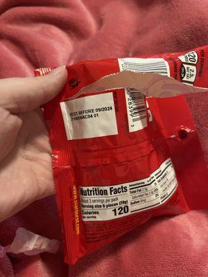 Just got these not even 5 min ago and found they were expired