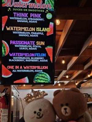 Watermelon menu