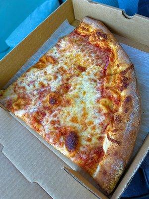 Cheese pizza slices