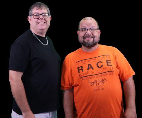 Byron Faudie and Tim Totten, creators of the games featured by FunVenture, LLC.