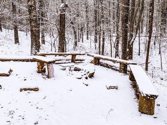 Fire pit with seating