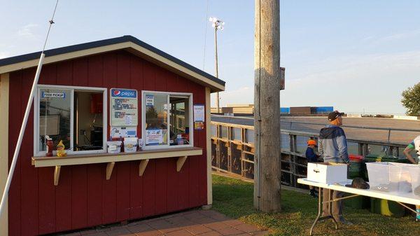 Food and ice cream available