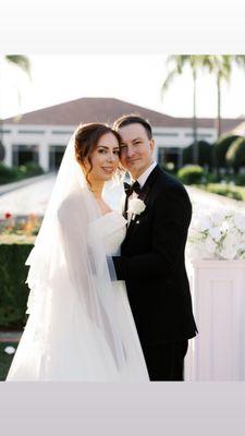 We completed the alterations for Nancy's wedding gown.