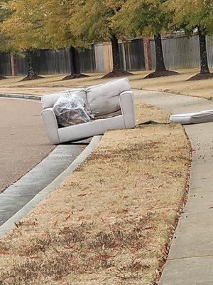 Gerland Creek common ground.area location, please remove ASAP. What an eye sore within the neighborhood just unacceptable.