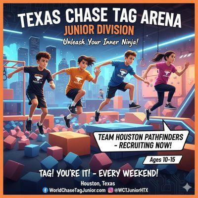 Gomer Oz DuBar Inc present TEXAS CHASE TAG ARENA.BULID IT AND THEY WILL COME