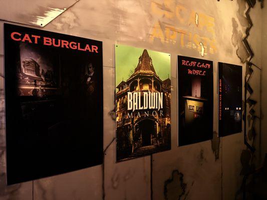 Our current four rooms are featured in our lobby, the perfect place to snap a pic!