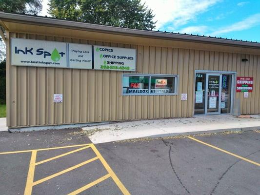 Ample parking outside; helpful staff inside.