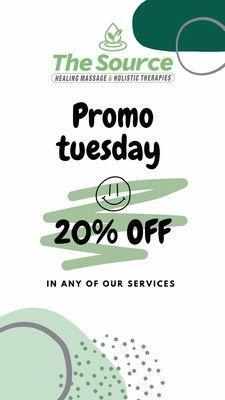 Promo Tuesday