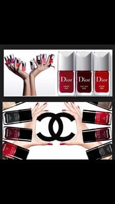 Chanel and Dior nail polish available