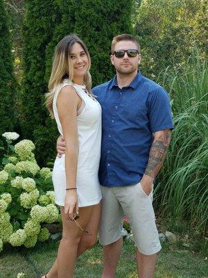 The lovely garden at John Michael Champagne Cellars