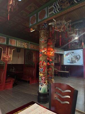 Dining area cool artwork