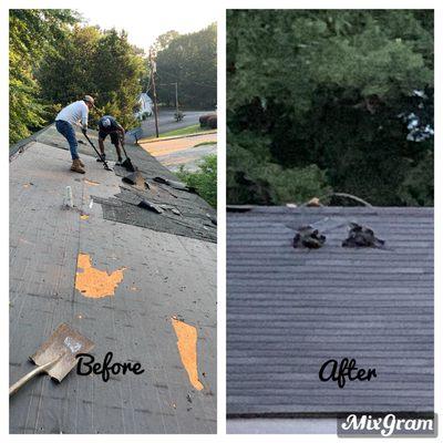 Install shingles roof