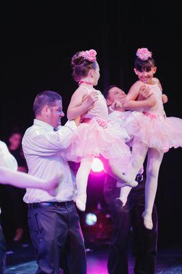 Candid Stage moment during our Daddy Daughter Performance