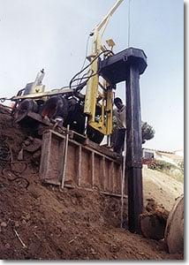 Limited-access drill rig