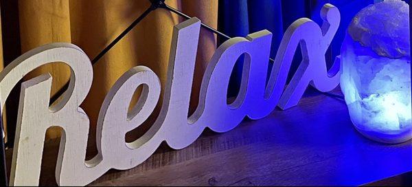 Relaxation is the goal. We achieve this with deep-breathing techniques and simply "letting go."