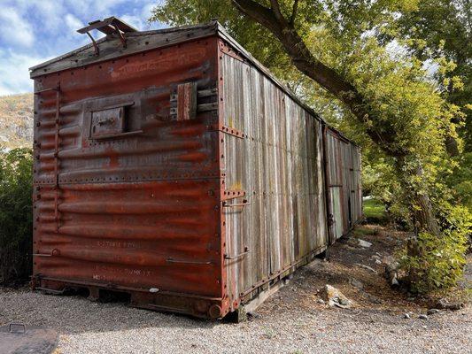 Old boxcars add lots of character.