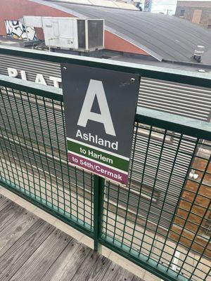 Ashland Orange Line CTA Station