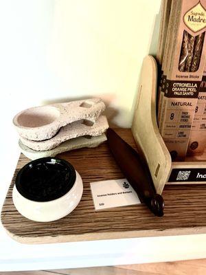 Natural Hold: (Incense & Holders)