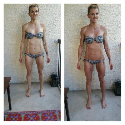 Before & After Diva Tan customer