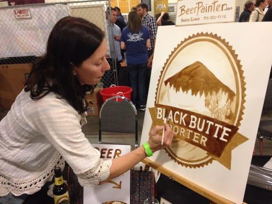 Beer paintings - I was foaming at the mouth