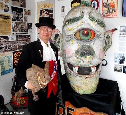 Coney Island History Project (museum). Dr. Takeshi Yamada, Seara (sea rabbit) and Cyclops. 2017.0704