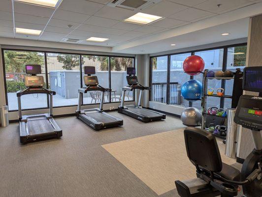 Better view of the fitness center and equipments
