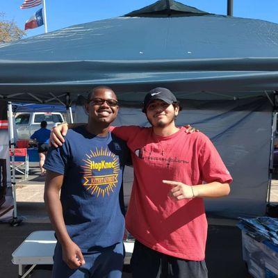 Support from friends in Marble Falls, Tx