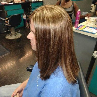 Women's Color and highlights and cuts
